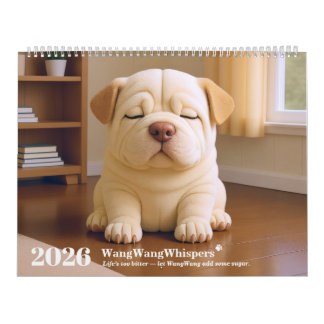 2026 Shar Pei Puppy by WangWang Kalender