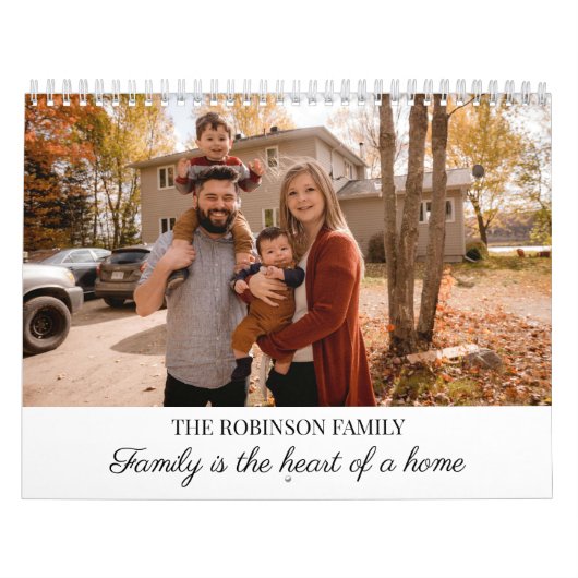 2026 Simple Create Your Own Custom Family Photo  Kalender (Hoes)