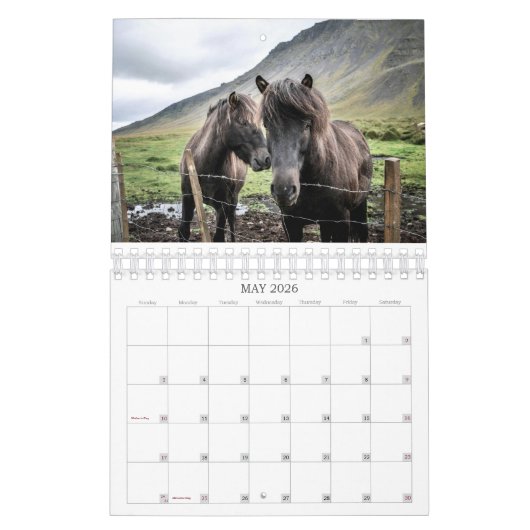 2026 SIMPLE HORSES CALENDAR KALENDER (Mei 2026)