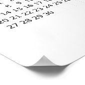 2026 Simple Minimalist Calendar Poster (Hoek)