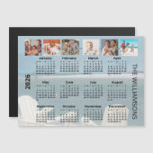 2026 Six Photos Beach Calendar Magnet (Voorkant / Achterkant)