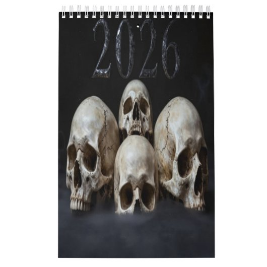 2026 Skull Art Calendar Kalender (Hoes)