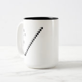 2026 Small Steps My Year Tweekleurige Koffiemok (Voorkant links)