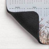 2026 Snowy Owl Full-Year Customizable Calendar Muismat (Hoek)