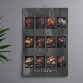2026 sombere bloemboeketten kalender