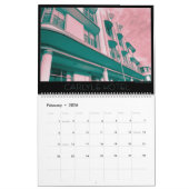 2026 South Beach Tropische Art Deco Kalender (Feb 2026)