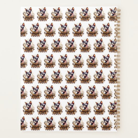 2026 Sphynx Kat Mama Kalender Planner (Achterkant)