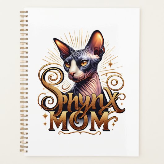 2026 Sphynx Kat Moeder Agenda Planner (Voorkant)