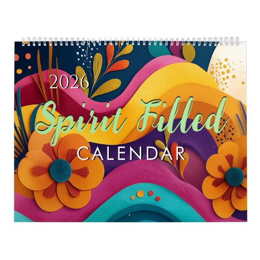 2026 Spirit Bible Verse Faith Wall Calendar Kalender (Hoes)