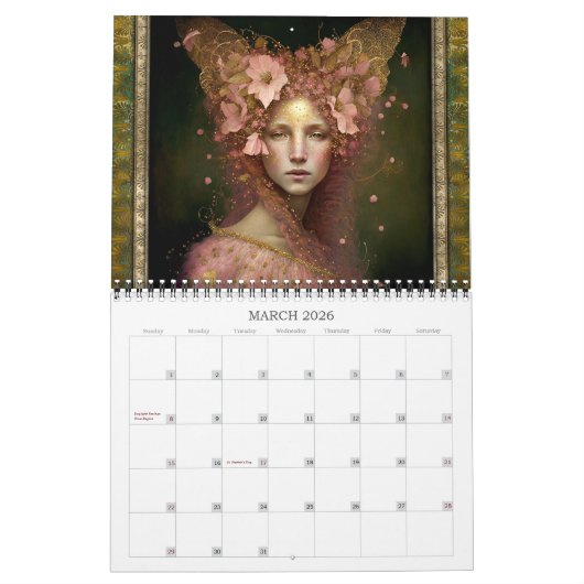 2026 Sprookjes Fantasy Art Kalender (Mar 2026)