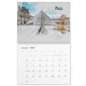 2026 Stadsschetsen Muurkalender – Handgetekend Kalender (Jan 2027)