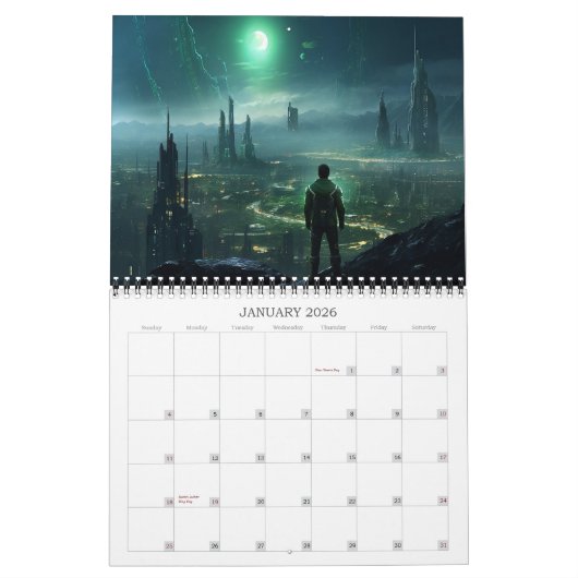 2026 Steden van de Toekomst 4 Science Fiction Kalender (Jan 2026)