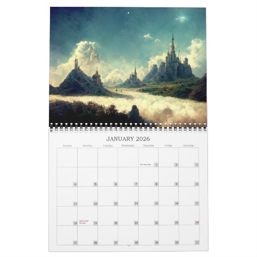 2026 Strange Realms 1 Fantasy Art Kalender (Jan 2026)