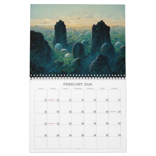 2026 Strange Realms 1 Fantasy Art Kalender (Feb 2026)