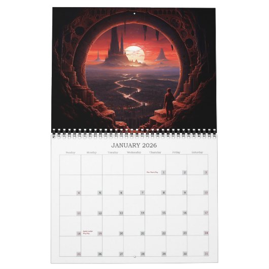 2026 Strange Realms 4 Fantasy Art Kalender (Jan 2026)