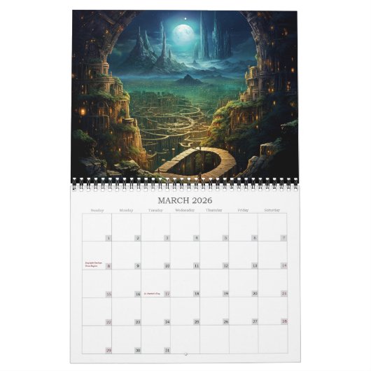 2026 Strange Realms 5 Fantasy Art Kalender (Mar 2026)