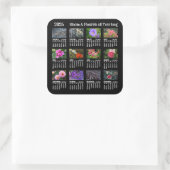 2026 SU Calendar Flower black Custom Vinyl Sticker (Tas)