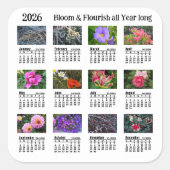 2026 SU Calendar Flower Custom-Cut Vinyl Sticker (Voorkant)
