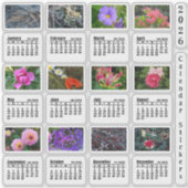 2026 SU Kalenderbloem Custom-Cut Vinyl Sticker (Voorkant)