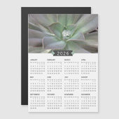 2026 Succulent Fotokalender Magneet (Voorkant / Achterkant)