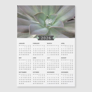 2026 Succulent Fotokalender Magneet