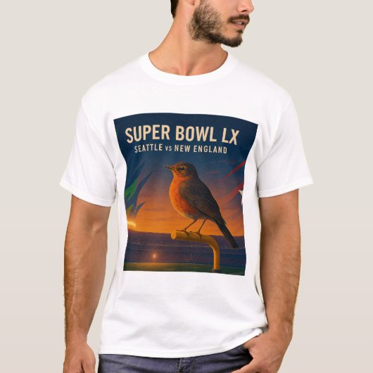 2026 Super Bowl T-Shirt (Voorkant)
