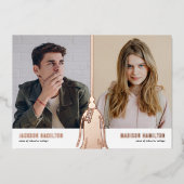 2026 Tassel Joint Photo Afsluitfeest Folie Uitnodiging (Voorkant)