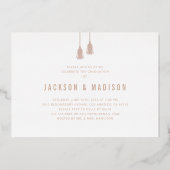 2026 Tassel Joint Photo Afsluitfeest Folie Uitnodiging (Achterkant)