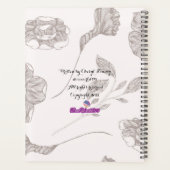 2026 Taupe Bloemen Planner (Achterkant)