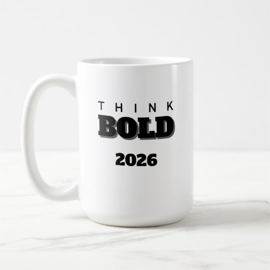 2026 tell u think bold Mug Koffiemok (Links)
