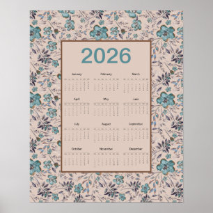 2026 Tichelbloemen Kalender Poster