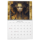 2026 Toekomstige Luxe Sci-Fi Vrouwen Kunstkalender Kalender (Mar 2026)