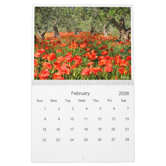2026 Toscaanse landschapsfotografie Kalender (Feb 2026)