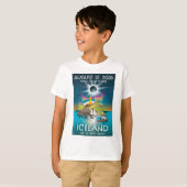 2026 total eclipse in Iceland - T-Shirt (Voorkant volledig)