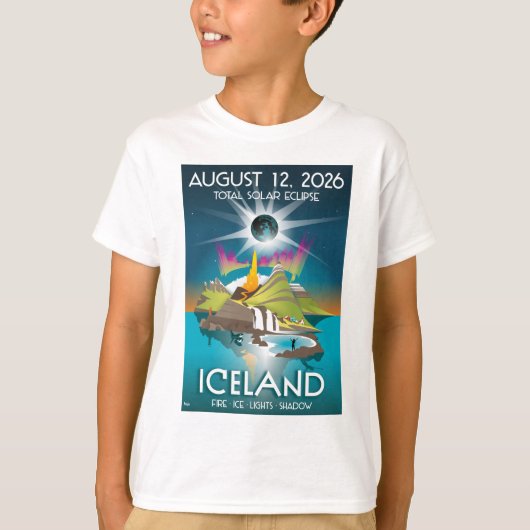 2026 total eclipse in Iceland - T-Shirt (Voorkant)