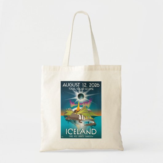 2026 total eclipse in Iceland - Tote bag (Voorkant)