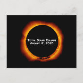 2026 Total Solar Eclipse Briefkaart (Voorkant)