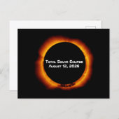 2026 Total Solar Eclipse Briefkaart (Voorkant / Achterkant)