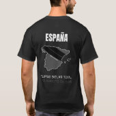 2026 Total Solar Eclipse España Land T-shirt (Achterkant)