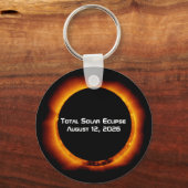 2026 Total Solar Eclipse Sleutelhanger (Voorkant)