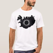 2026 Totale Zonsverduistering IJsland Land T-shirt (Voorkant)