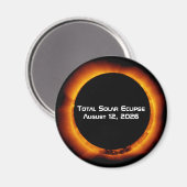 2026 Totale Zonsverduistering Magneet (Voorkant / Achterkant)