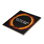 2026 Totale Zonsverduistering Tegeltje (Zijkant)
