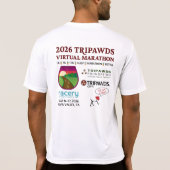 2026 Tripawds Marathon Prestatie T-shirt (Achterkant)