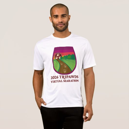 2026 Tripawds Marathon Prestatie T-shirt (Voorkant volledig)