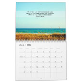 2026 Tropische Strand Opheffing Psalmen Bijbelvers Kalender (Mar 2026)