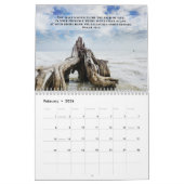 2026 Tropische Strand Opheffing Psalmen Bijbelvers Kalender (Feb 2026)