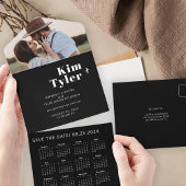 2026 trouwkalender foto unieke bewaar datum QR All In One Uitnodiging