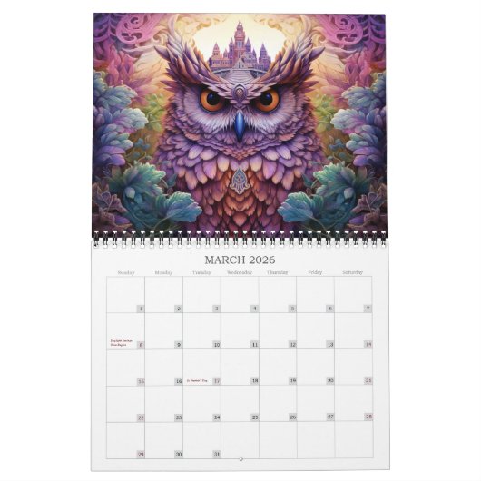 2026 Uilen Whimsical Fantasy Art Kalender (Mar 2026)