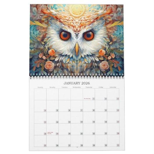 2026 Uilen Whimsical Fantasy Art Kalender (Jan 2026)